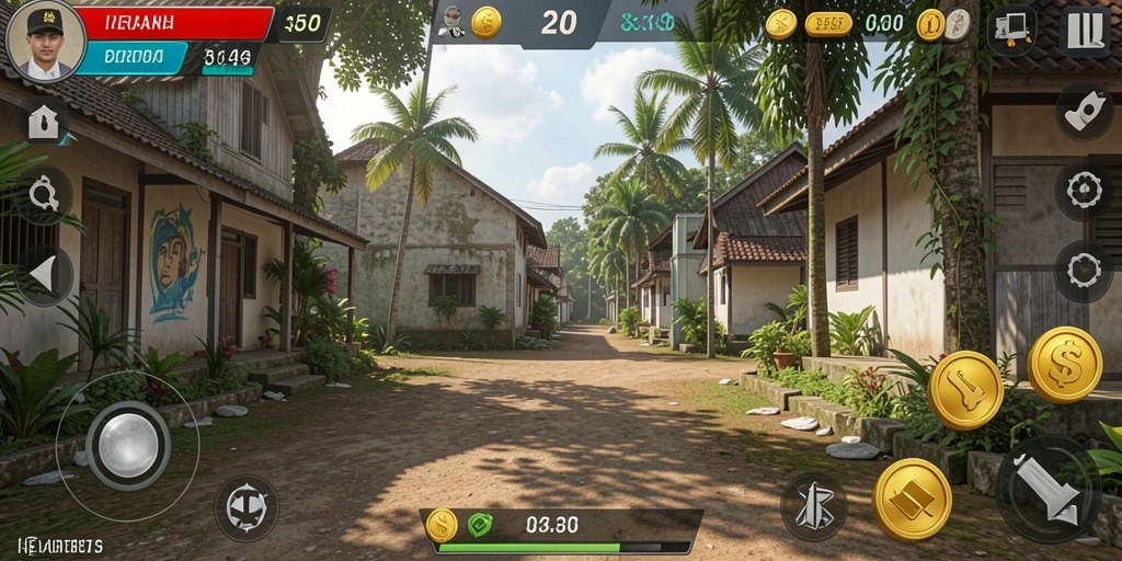 Tangkapan layar fitur permainan yang mengesankan.