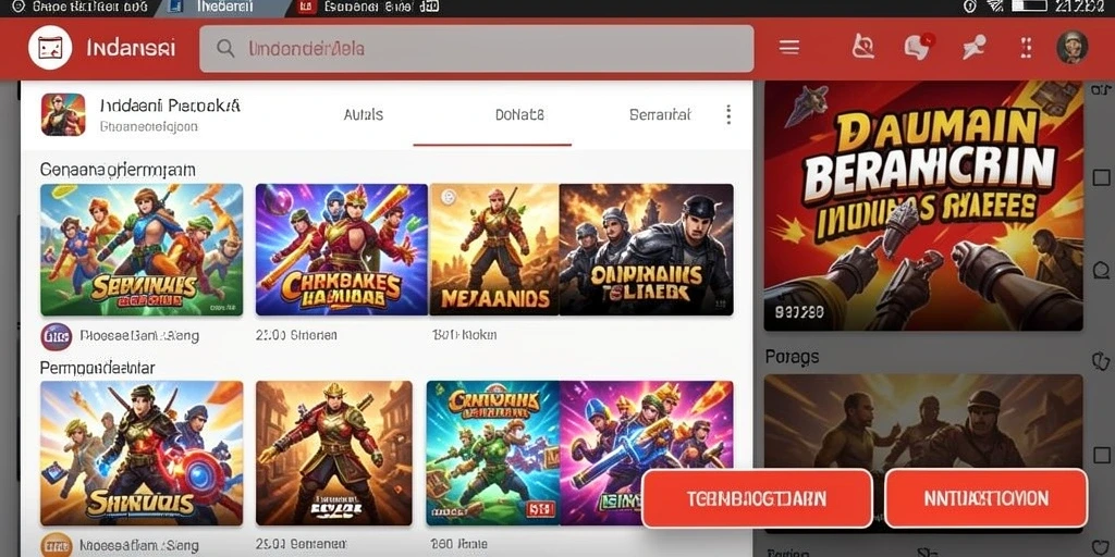 Screenshot menunjukkan berbagai pilihan permainan slot yang menarik.