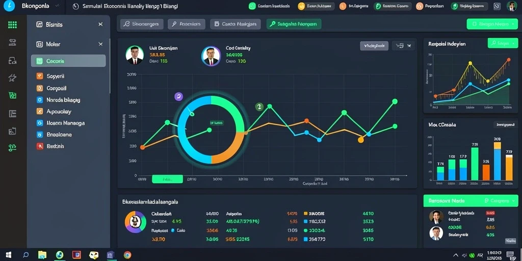 Tampilan dashboard yang sederhana dan intuitif.